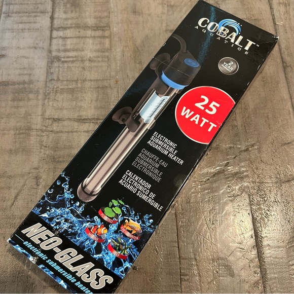 Cobalt Aquatics Other - NWT Cobalt Aquatics Aquarium Heater Electronic Neo-Glass 25 Watts Submersible